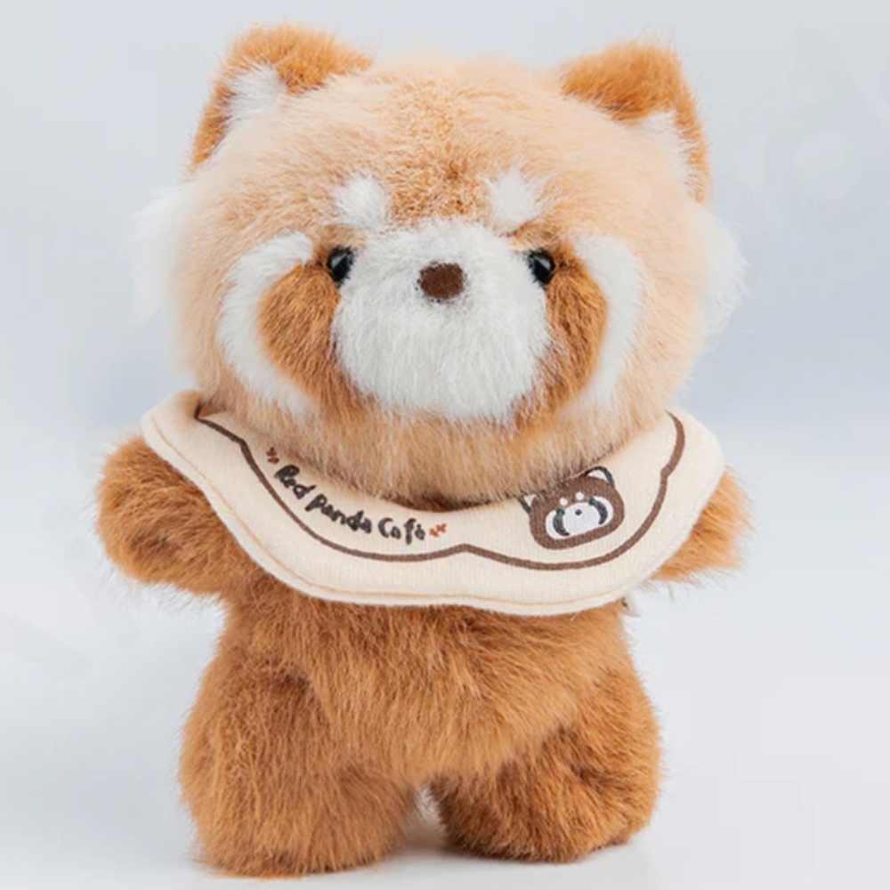 Handmade‎ Pendant Plush - Small Red Panda Cafe - Classic Espresso - NIB